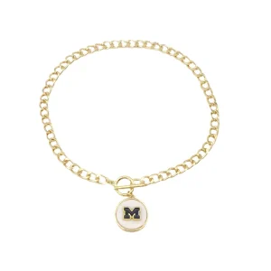 Michigan Logo Necklace-Brianna Cannon Discount