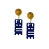 Michigan Mini Blue GO BLUE Earrings-Brianna Cannon Sale