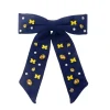 Michigan Navy Bow Barrette-Brianna Cannon Outlet