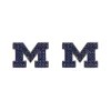 Michigan Pavé Logo Studs-Brianna Cannon Best