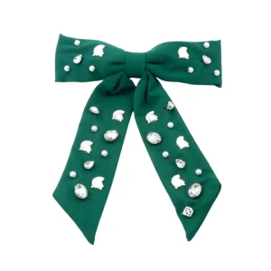 Michigan State Green Bow Barrette-Brianna Cannon Outlet