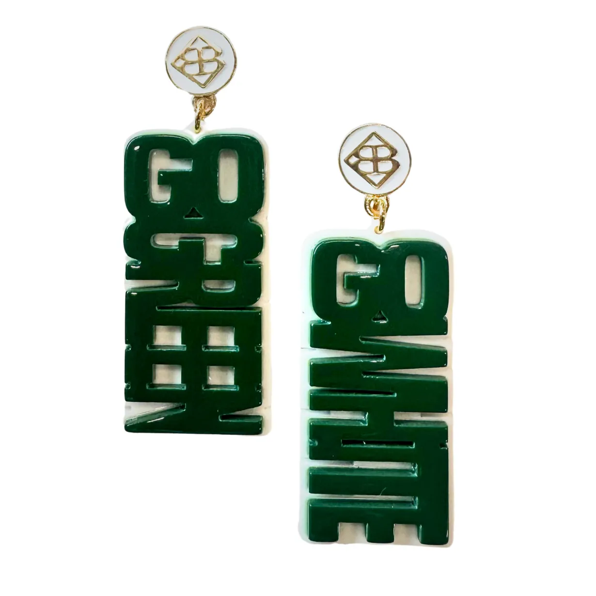 michigan_state_green_go_g_0.webp Michigan State Green GO GREEN GO WHITE Earrings-Brianna Cannon Clearance