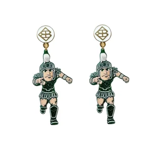 Michigan State Sparty Earrings-Brianna Cannon Discount