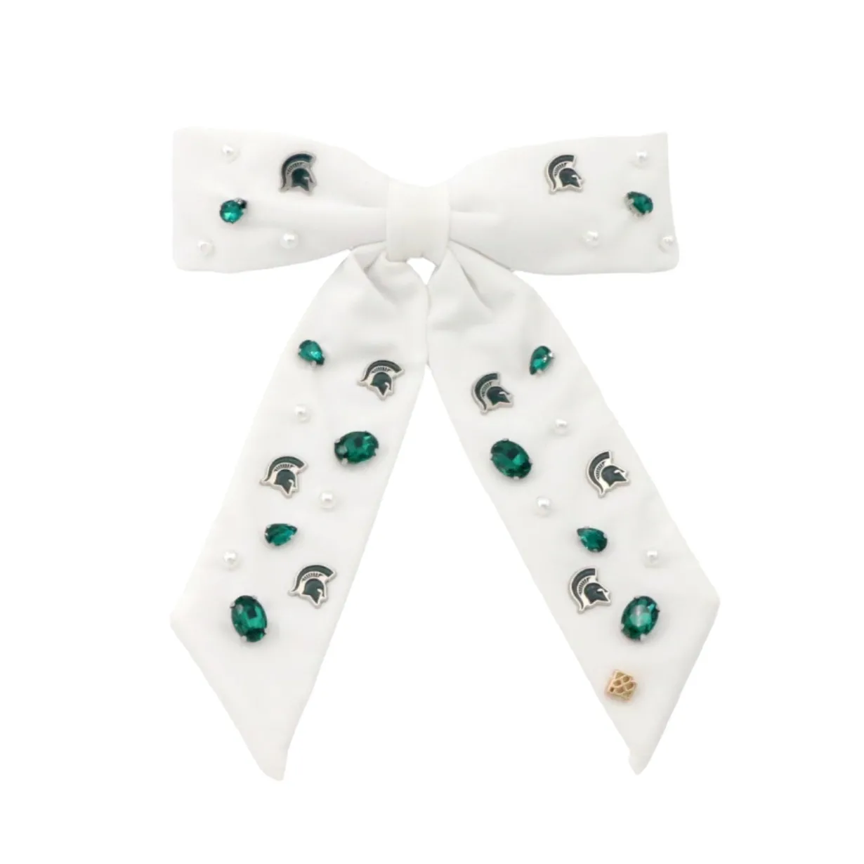 michigan_state_white_bow__0.webp Michigan State White Bow Barrette-Brianna Cannon New