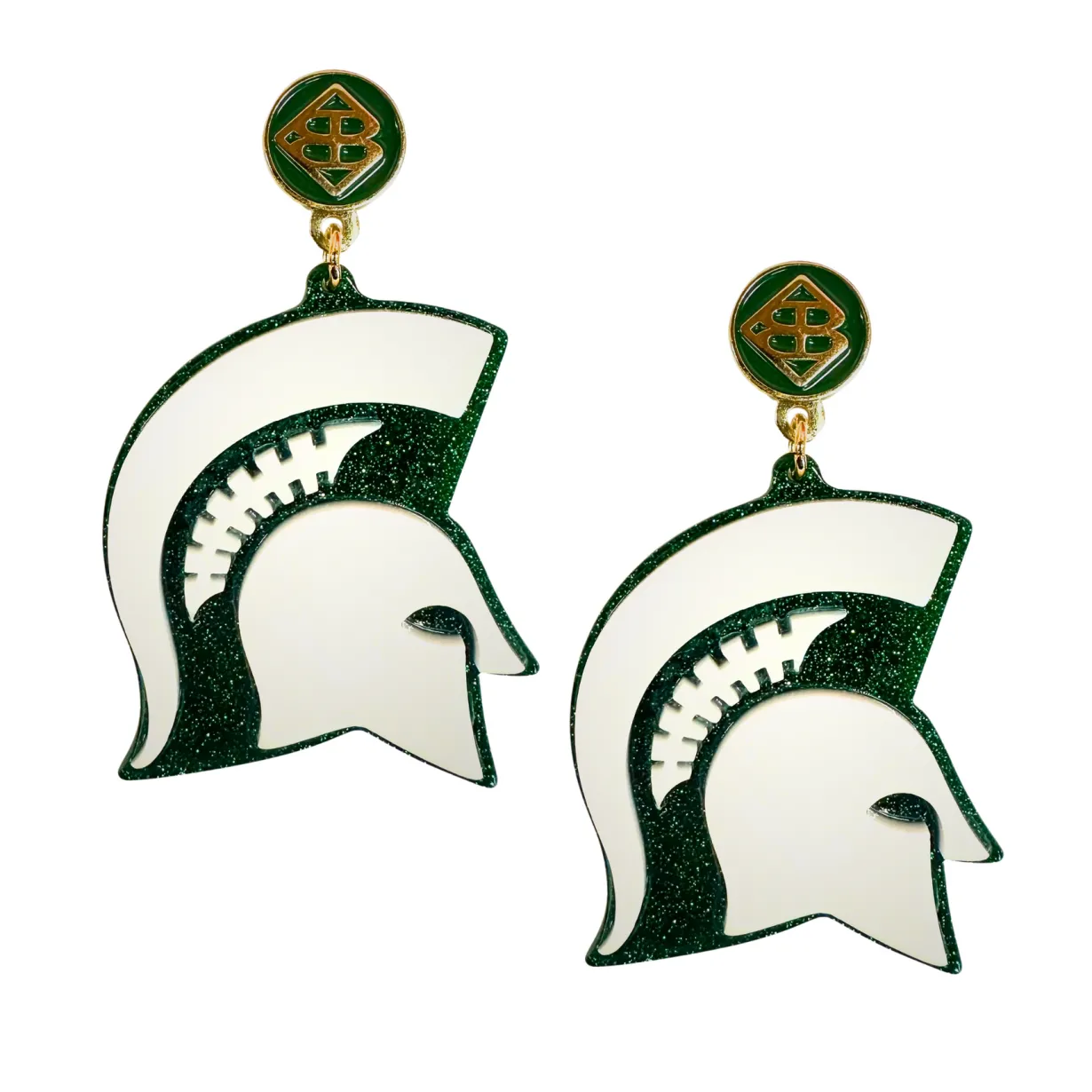 michigan_state_white_logo_0-2.webp Michigan State White Logo Earrings-Brianna Cannon Hot