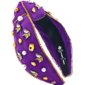 Minnesota Vikings Purple Logo Headband-Brianna Cannon New