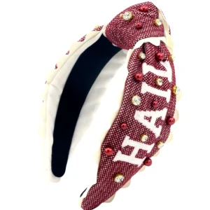 Mississippi State Adult Size HAIL STATE Cross Stitch Headband-Brianna Cannon Fashion