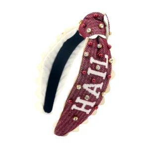 Mississippi State Child Size HAIL STATE Cross Stitch Headband-Brianna Cannon Outlet