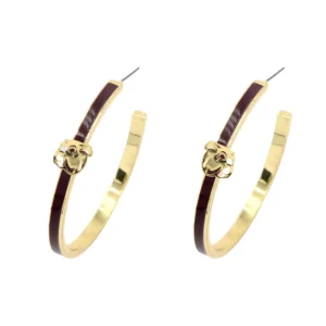 Mississippi State Logo Hoop Earrings-Brianna Cannon Outlet