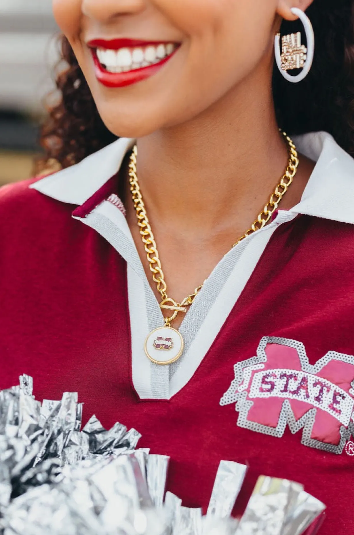 mississippi_state_logo_ne_2.webp Mississippi State Logo Necklace-Brianna Cannon Hot