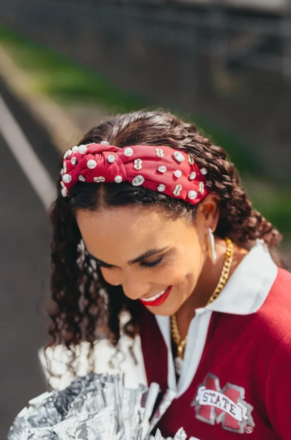 Mississippi State Maroon Logo Headband-Brianna Cannon Best