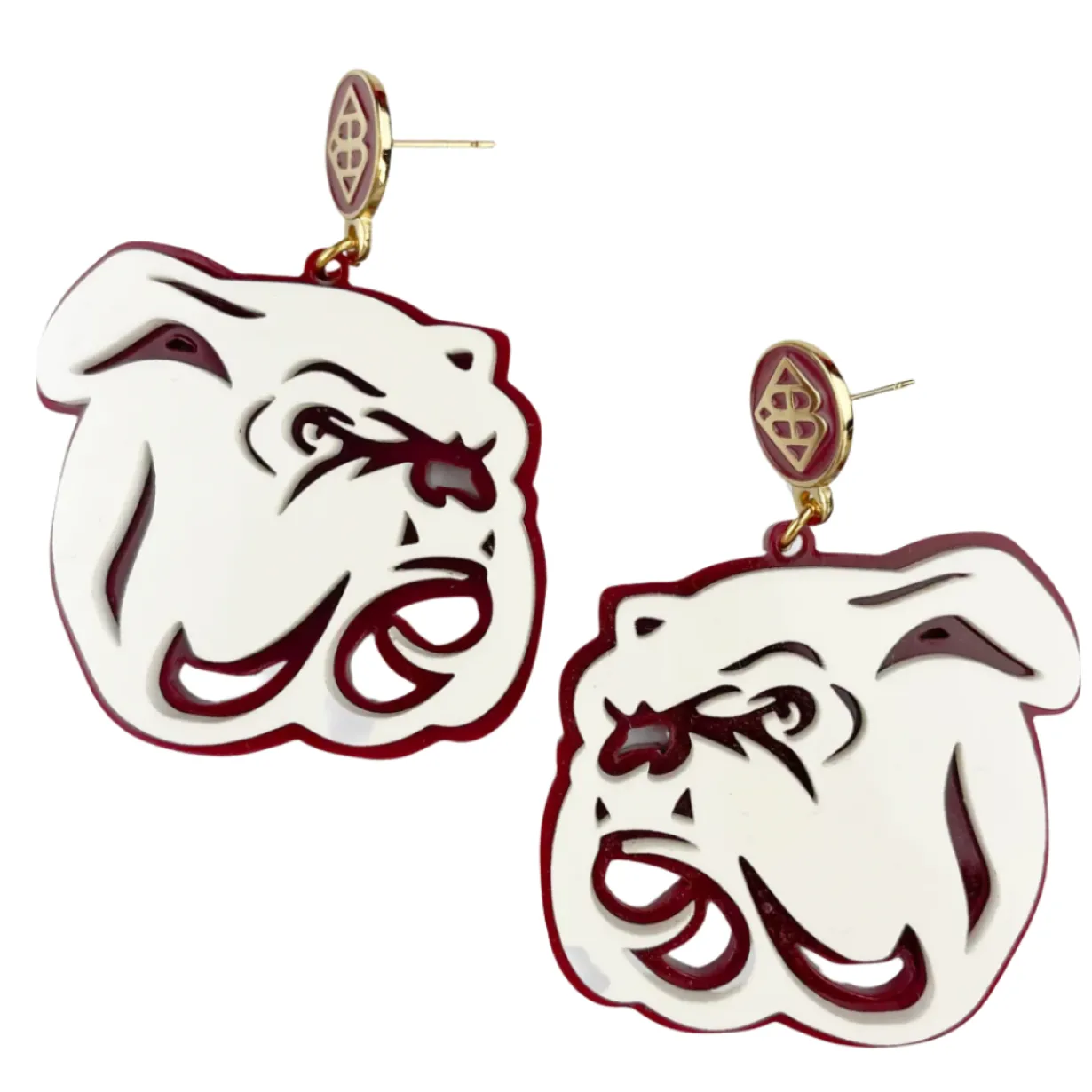 mississippi_state_white_b_0-2.webp Mississippi State White Bulldog Logo Earrings-Brianna Cannon Online