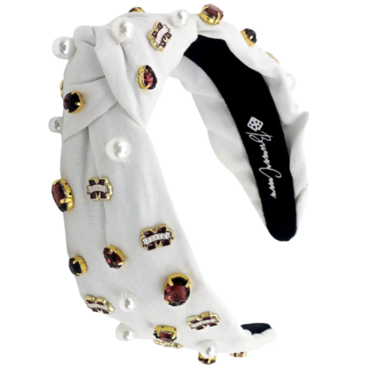 mississippi_state_white_l_0.webp Mississippi State White Logo Headband-Brianna Cannon New