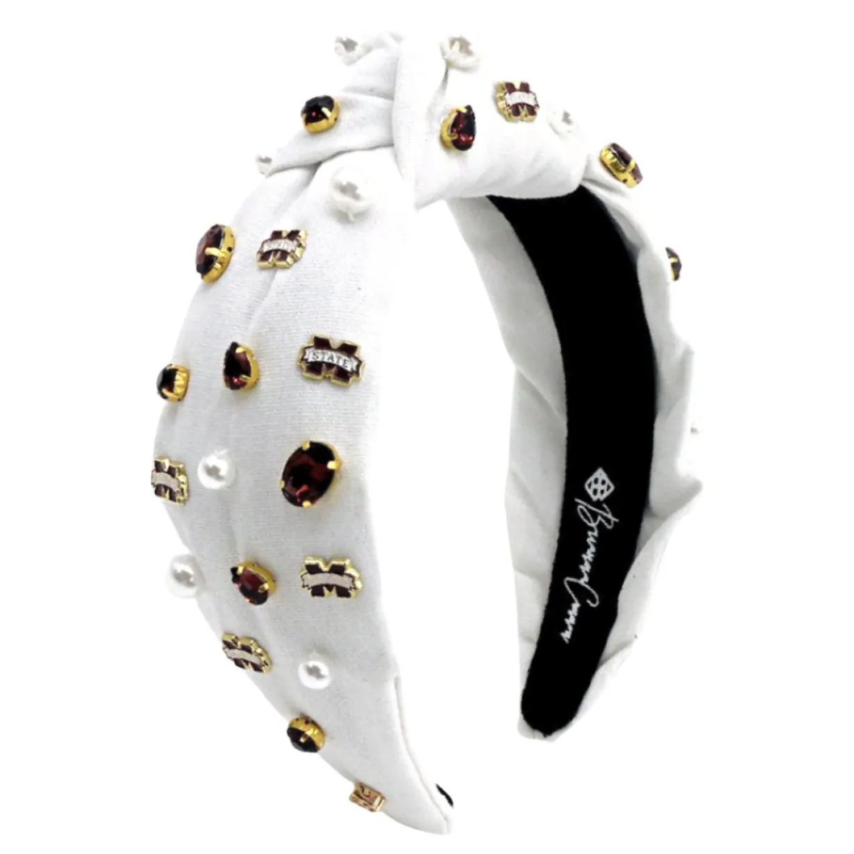 mississippi_state_white_l_5.webp Mississippi State White Logo Headband-Brianna Cannon New