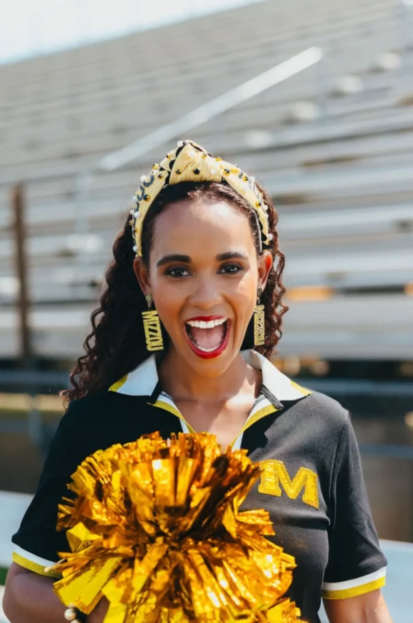 Missouri Gold MIZZOU Earrings-Brianna Cannon Hot