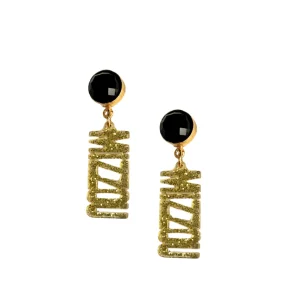 Missouri Mini Gold MIZZOU Earrings-Brianna Cannon Online