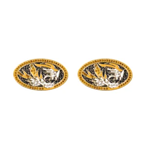 Missouri Pavé Logo Studs-Brianna Cannon Sale