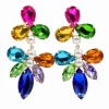Multi-Colored Jeweled Statement Earrings-Brianna Cannon Best