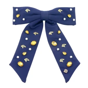 Navy PCA Bow Barrette-Brianna Cannon Hot