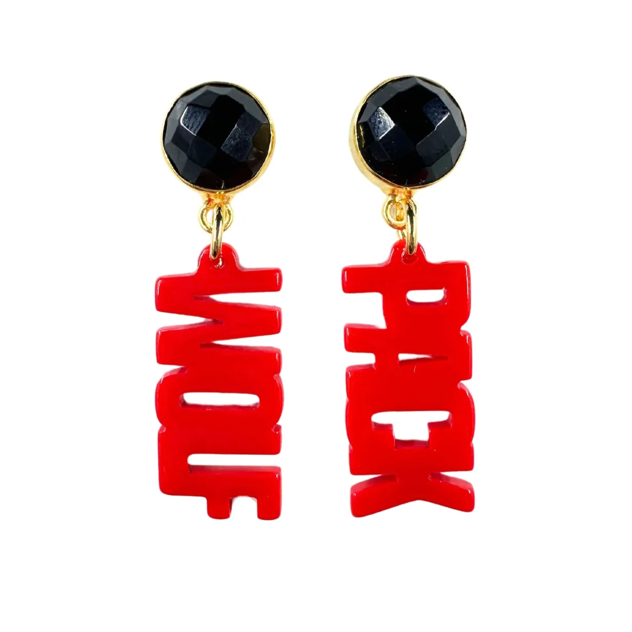 nc_state_mini_red_wolf_pa_0.webp NC State Mini Red WOLF PACK Earrings-Brianna Cannon Discount
