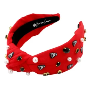 NC State Red Logo Headband-Brianna Cannon Fashion