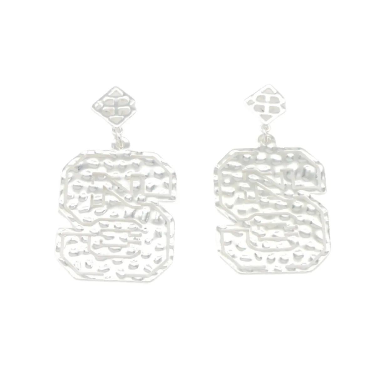 nc_state_silver_logo_earr_0.webp NC State Silver Logo Earring with BC Logo-Brianna Cannon Online