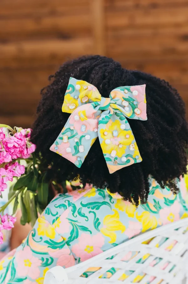 Neon Paradise Bow Barrette-Brianna Cannon New