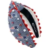 New England Patriots Adult Cross Stitch Headband-Brianna Cannon Clearance