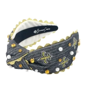 New Orleans Saints Adult Cross Stitch Headband-Brianna Cannon Hot