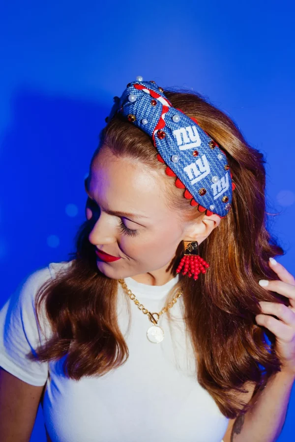New York Giants Adult Cross Stitch Headband-Brianna Cannon Sale