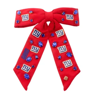 New York Giants Red Bow Barrette-Brianna Cannon Hot
