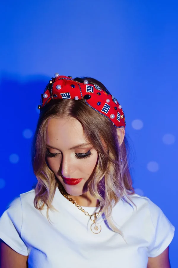 New York Giants Red Logo Headband-Brianna Cannon Sale