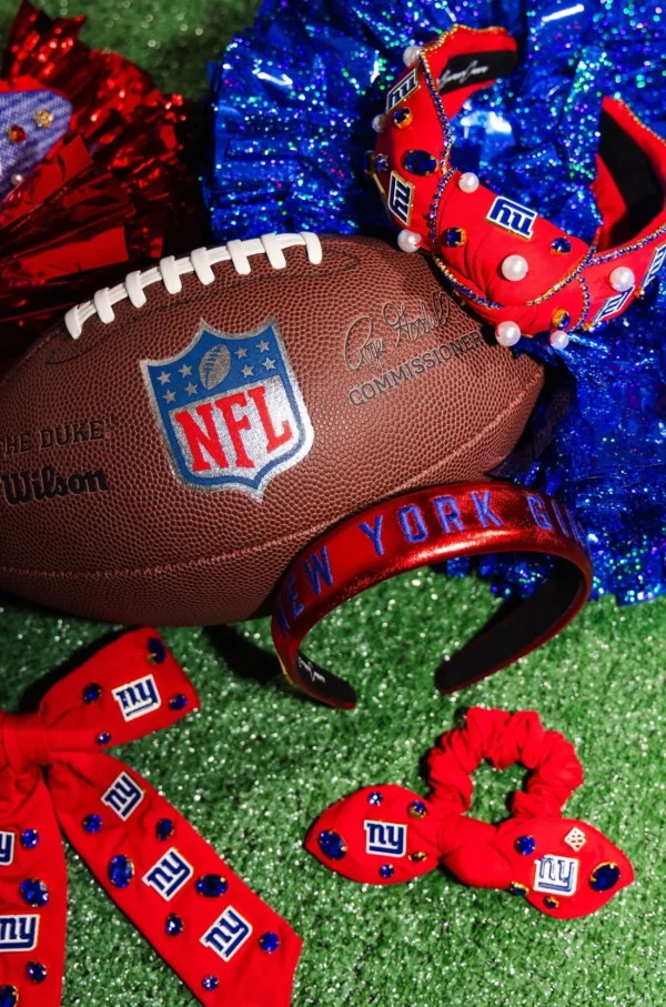 New York Giants Thin Embroidered Headband-Brianna Cannon Sale