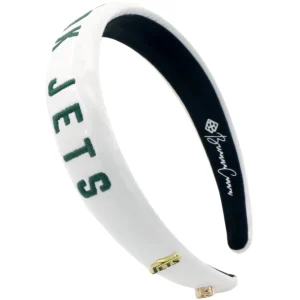 New York Jets Thin Embroidered Headband-Brianna Cannon Discount
