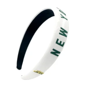 New York Jets Thin Embroidered Headband-Brianna Cannon Discount