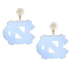 North Carolina Blue Logo Earrings-Brianna Cannon Fashion