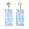 North Carolina Blue TAR HEELS Earrings-Brianna Cannon Hot