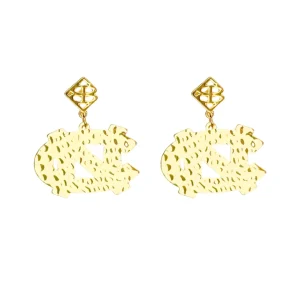 North Carolina Gold Logo Earring with BC Logo-Brianna Cannon Best