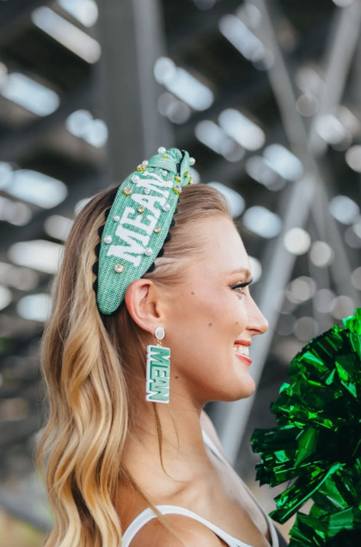 north_texas_adult_size_me_4.webp North Texas Adult Size MEAN GREEN Cross Stitch Headband-Brianna Cannon Discount
