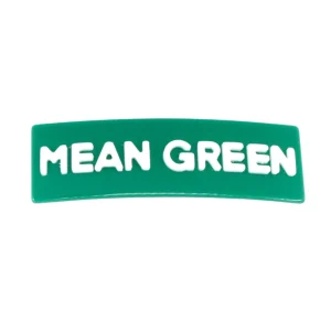 North Texas Green MEAN GREEN Rectangle Barrette Clip-Brianna Cannon Online