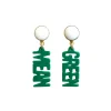 North Texas Mini Green MEAN GREEN Earrings-Brianna Cannon Best