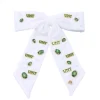 North Texas White Bow Barrette-Brianna Cannon Outlet