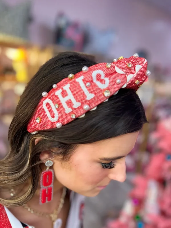 Ohio State Adult Cross Stitch Headband-Brianna Cannon Sale