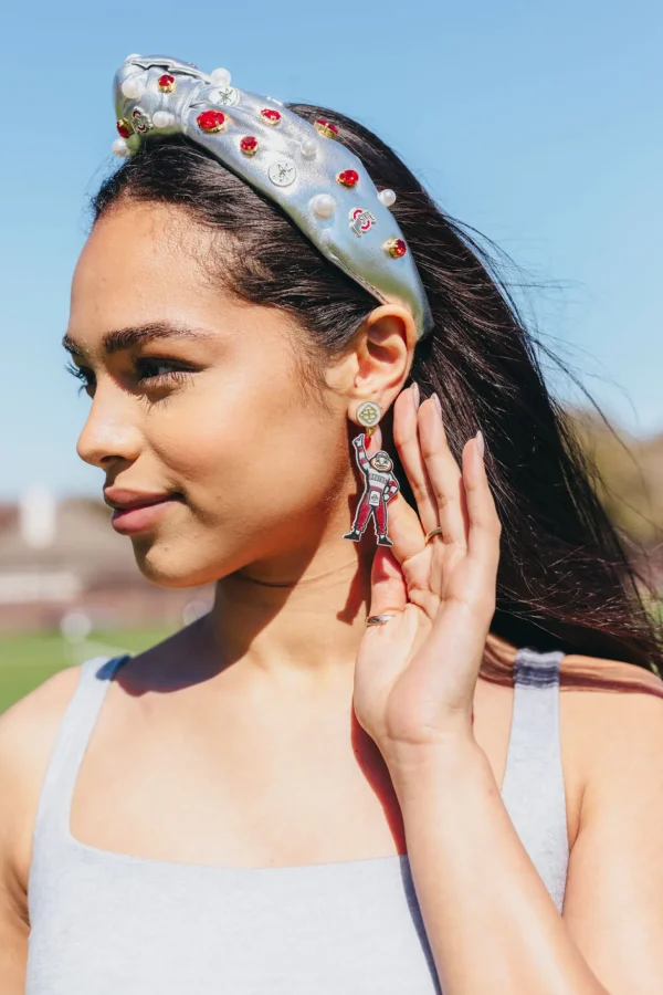 Ohio State Brutus Buckeye Earrings-Brianna Cannon Online