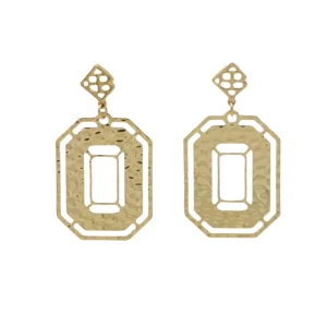 Ohio State Gold Logo Earring with BC Logo-Brianna Cannon Best