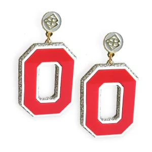 Ohio State Logo Earrings-Brianna Cannon New