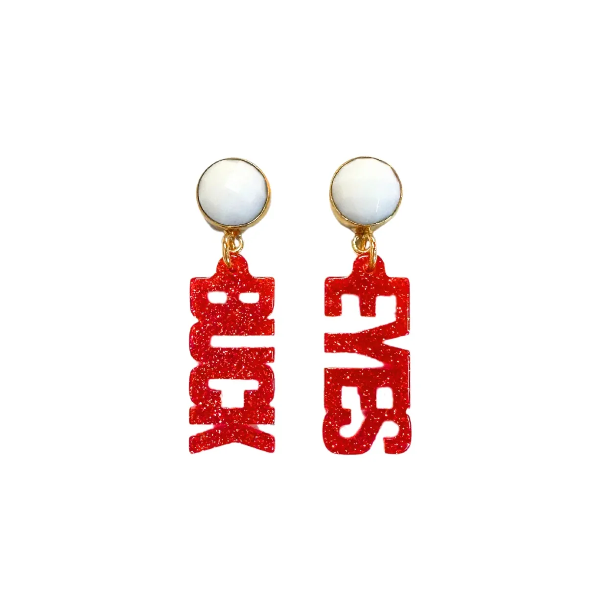 ohio_state_mini_red_glitt_0.webp Ohio State Mini Red Glitter BUCK EYES Earrings-Brianna Cannon New