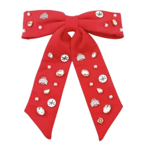 Ohio State Scarlet Bow Barrette-Brianna Cannon Discount