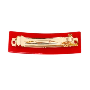 Ohio State Scarlet BUCKEYES Rectangle Barrette Clip-Brianna Cannon New