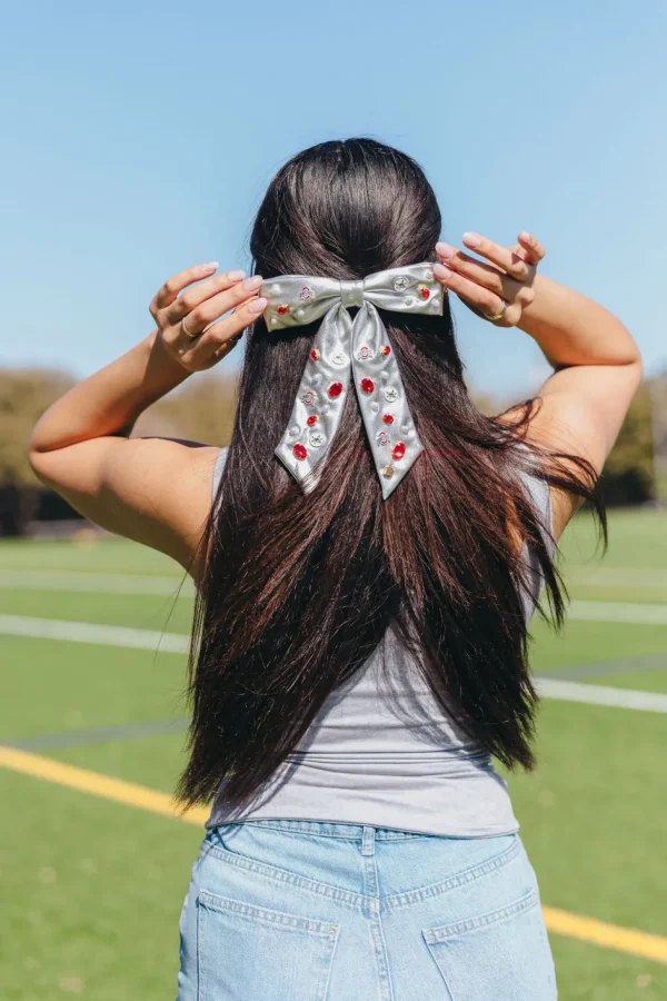 Ohio State Silver Bow Barrette-Brianna Cannon Hot